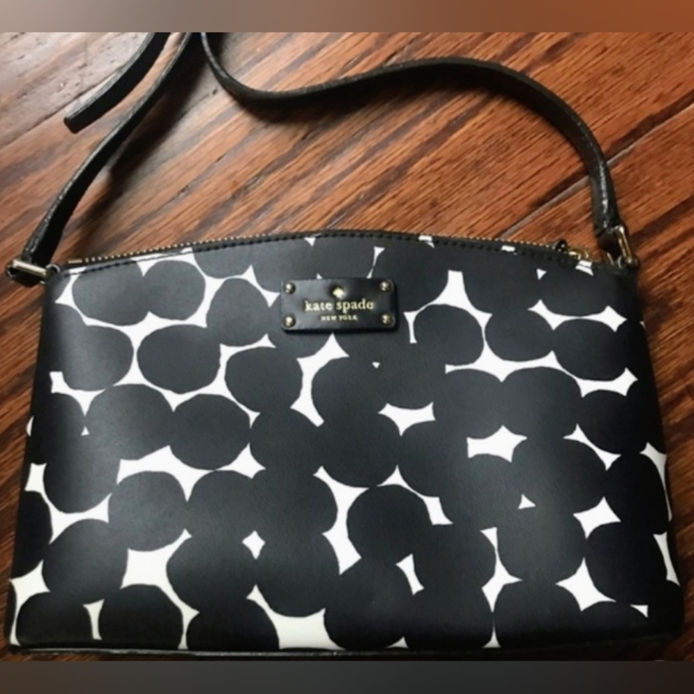 Kate Spade Millie crossbody bag in the Grove Street Splodge Dot pattern. 
